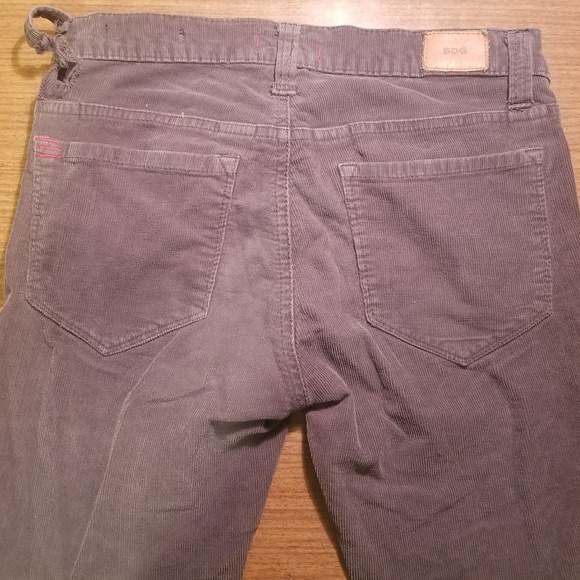 BDG Rose Gray Midrise Cigarette Chords - Picture 2 of 3